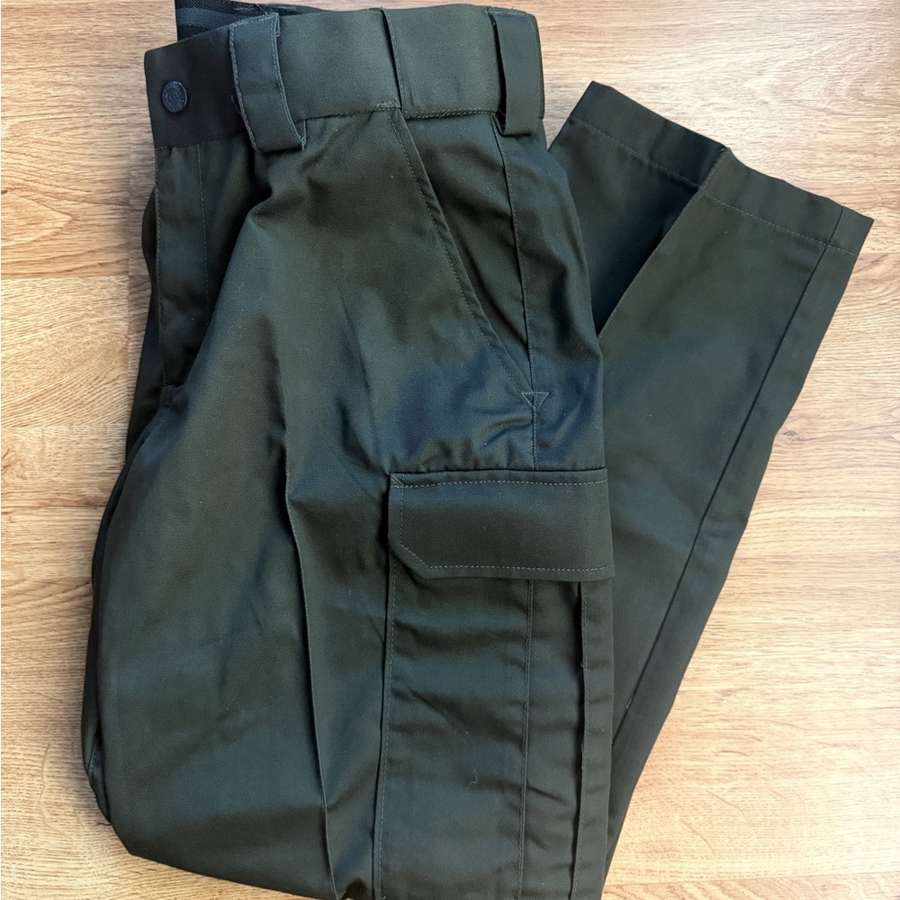 5.11 Tactical Women's Straight-Leg Cargo Pants in Olive Green